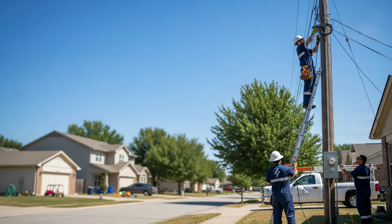 Residential electrician providing installation services in Centerville, GA